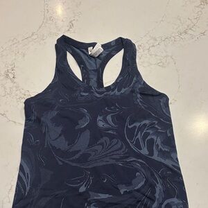 Elegant Navy Blue Women's Tank Top